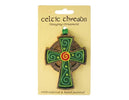 Embroidered Celtic Cross Hanging Ornament on its header card