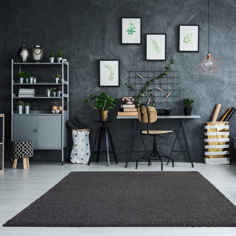 Empire Shaggy Rug Charcoal