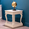 Sophisticated ivory finish side table