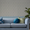 Laura Ashley Endale Trellis Wallpaper Newport Blue life style picture