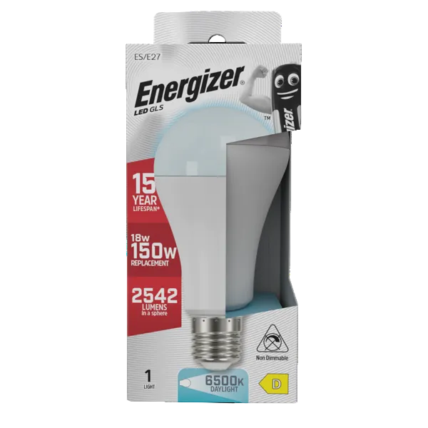 Energizer LED 18W Bulb E27 (150W) Opal GLS Daylight Lamp