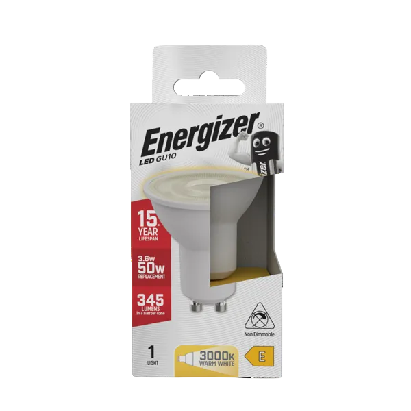 Energizer LED 4.2W Bulb (50W) GU10 Lamp