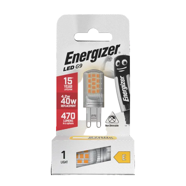 Energizer LED G9 4.2W Bulb (40W) Warm White