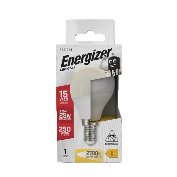 Energizer LED 2.9W (25W) E14 Golf Ball Bulb