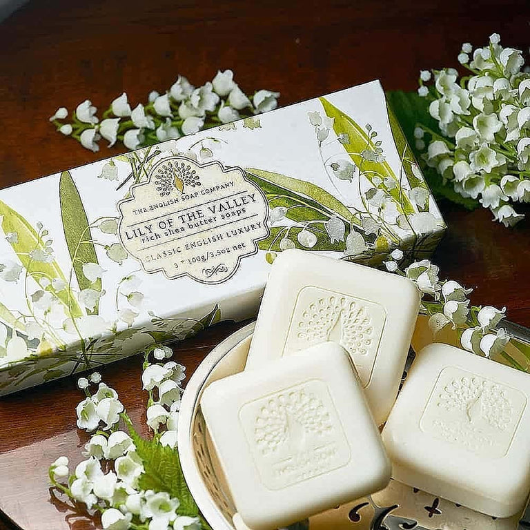 English Soap Co Soap Lily Of The Valley Gift Box 3 x 100g