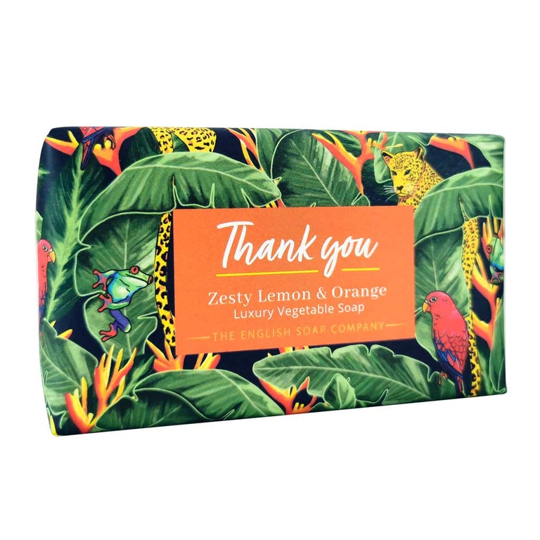 English Soap Co Bar Thank You Lemon and Orange