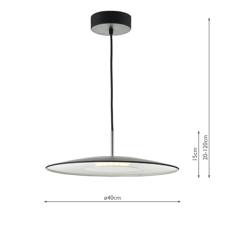 Enoch Pendant Black & Stainless Steel LED - Stylish Home Lighting Collection