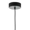 Enoch Pendant Black & Stainless Steel LED close view picture of the fitting plate