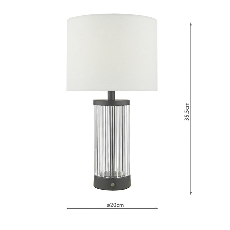 Enrico Rechargeable Table Lamp Polished Nickel - Lighting Collection