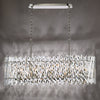 Entwine 10 Light Bar Pendant Polished Nickel and Crystal with a beautiful light reflecion