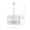Sophisticated ceiling light fixture with a modern touch

