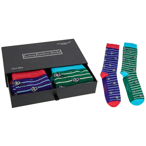 Equilibrium Football Bamboo Socks gift box