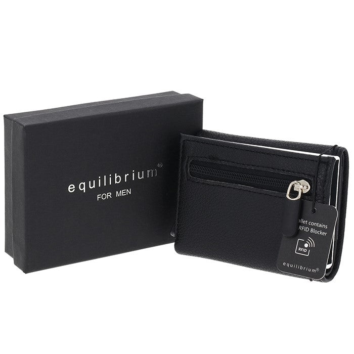 Equilibrium For Men Black Pop Up Card and Coin Holder