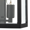 Era Outdoor Wall Light Black Glass IP44 close view picture of the glass shade