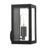 Era Outdoor Wall Light Black Glass IP44 side view picture