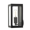 Era Outdoor Wall Light Black Glass IP44 picture on the white background