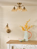 Erika 3 Light Semi-Flush Antique Bronze perfect for any room