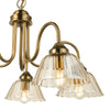 Erika 5 Light Pendant Antique Bronze close view picture pf the pendant design