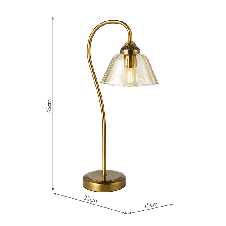 Erika Table Lamp Antique Bronze - Lamp Lighting Collecction
