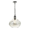 Esarosa 1 Light Pendant Black Chrome/Smoked Glass picture on the white background