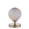 Esben Touch Table Lamp Antique Brass With Planet Style Glass picture of the lamp design