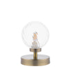 Esben Touch Table Lamp Antique Brass With Twisted Glass picture on the white background