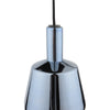 Esmeralda Small Pendant Blue & Opal Glass close view picture of the top of the shade