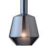 Esmeralda Small Pendant Blue & Opal Glass close view picture of the bottom of the shade