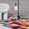 Brink & Campman Estella Geometric Rug Domino lifestyle picture in the living room