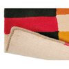 Brink & Campman Estella Geometric Rug Domino with a coton and latex backing