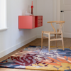 Brink & Campman Estella Floral Rug Submarine lifestyle picture in the living room