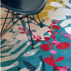 Brink & Campman Estella Floral Rug Light Submarine lifestyle close-view picture of the color palette
