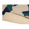 Brink & Campman Estella Floral Rug Light Submarine with a cotton and latex backing