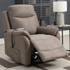 Evan Lift & Rise Armchair Sultry life style picture of the chair with reclined seat