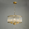 Evelyn 3 Light Pendant Antique Bronze picture on the grey background
