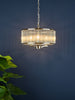 Evelyn 3 Light Pendant Polished Nickel life style picture