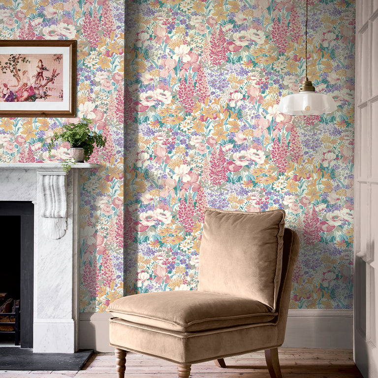 Laura Ashley Everingham Meadow Wallpaper - Home Decor Collection