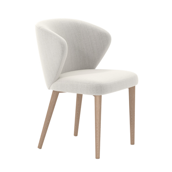 Contemporary style meets comfort in this dining chair.