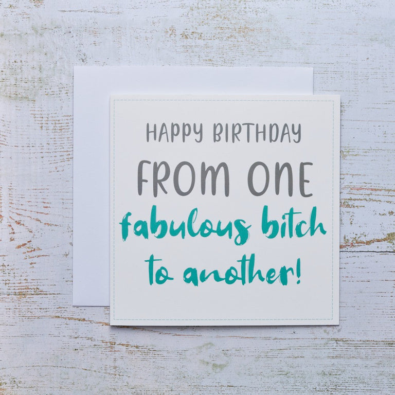 Fabulous Friend Rude Birthday Card