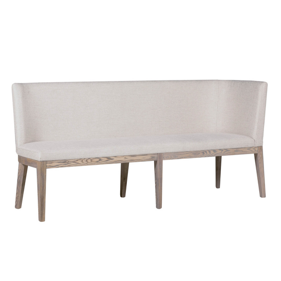 Modern corner dining bench for contemporary spaces.