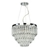 Fame 5 Light Pendant Glass and Polished Nickel picture on the white background