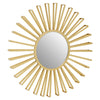 Farran Sun Mirror Champagne Gold round wall mirror