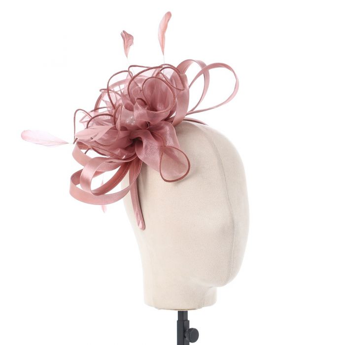Celestial Grace Fascinator in Dark Champagne