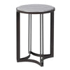 Faux Marble Round Side Table