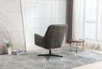 Felicia Swivel Accent Chair Charcoal life style back view photo 