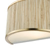 Fenella 2 Light Wall Light Gold Leaf and Seagrass close picture from the bottom