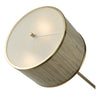 Fenella 3 Light Floor Lamp Gold Leaf top view picture of the lamp