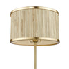Fenella Table Lamp Gold Leaf With Seagrass Shade close view picture of the shade