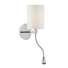 Feta Wall Light LED Polished Chrome Base Only with adjustable baby LED lamp