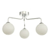 Feya 3 Light Semi Flush Chrome/Opal Glass picture of the light design